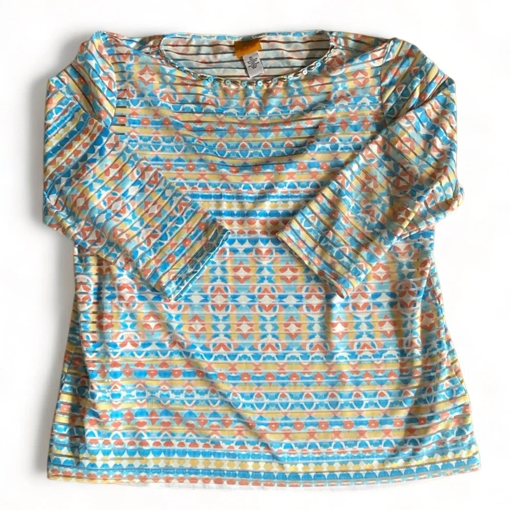 RUBY Rd Embellished Collar Top - Picture 3 of 9